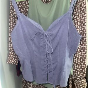 Purple free people tank top